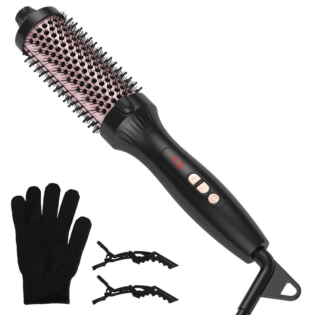 LUMERA 3-in-1 Thermal Styling Brush – Curl, Straighten & Volumize with 10 Heat Levels