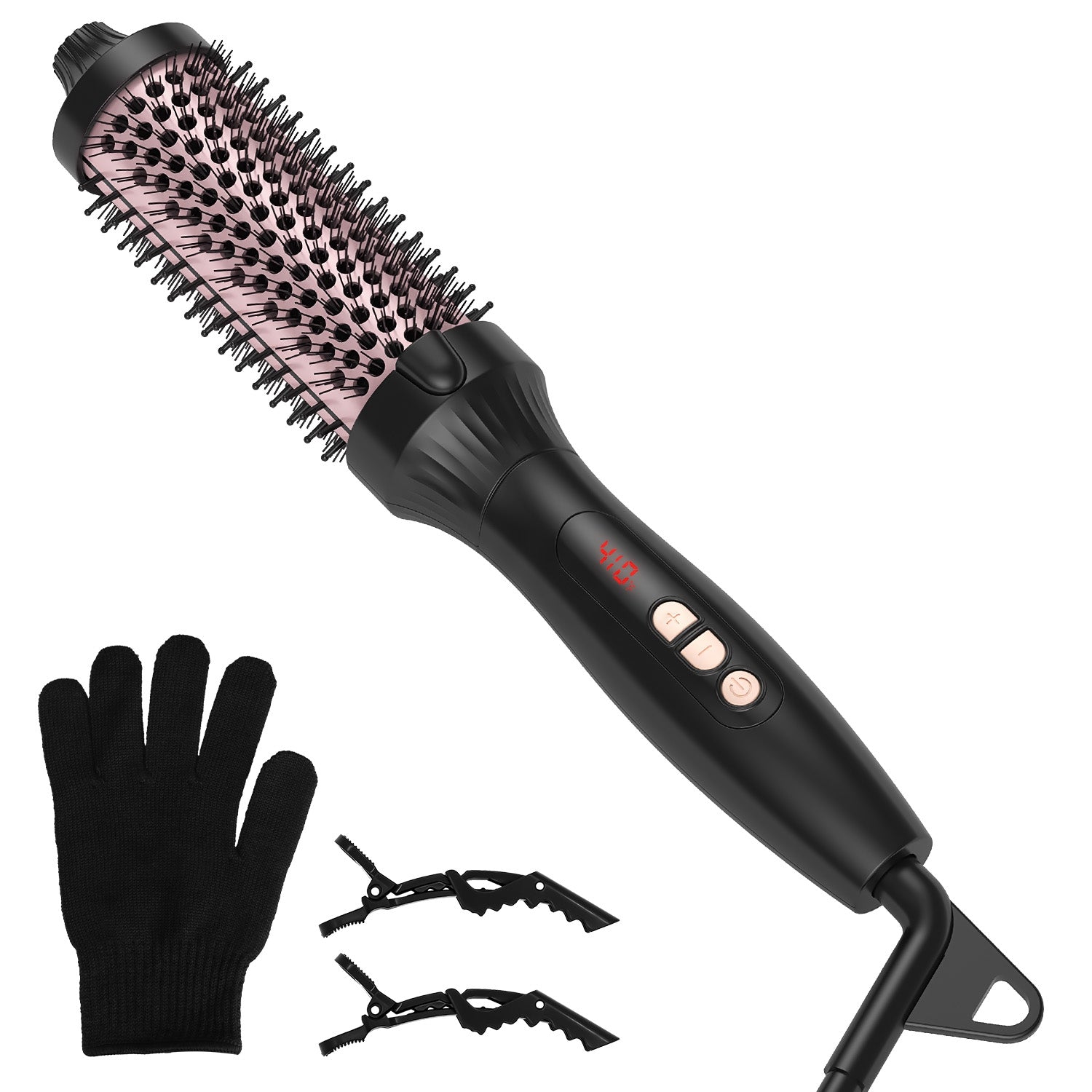 LUMERA 3-in-1 Thermal Styling Brush – Curl, Straighten & Volumize with 10 Heat Levels
